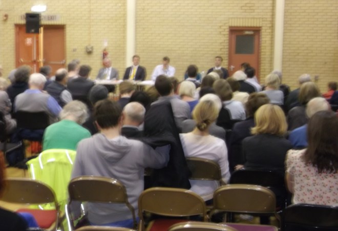 British Politics 2015-style: Facing the top table. Ive found a couple of under-40s! But spot the missing demographic... sorry the qualitys not great