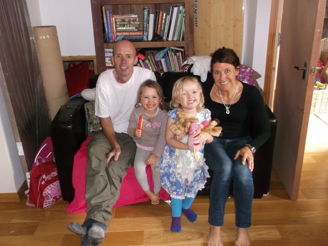 Stu, Anna, Maddy and Sam August 2014